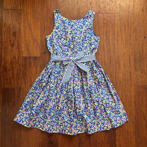 Polo Ralph Lauren Kids Cotton Fit & Flare Floral Dress